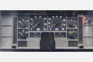 front view of a 1990-2001 International Semi Instrument Cluster