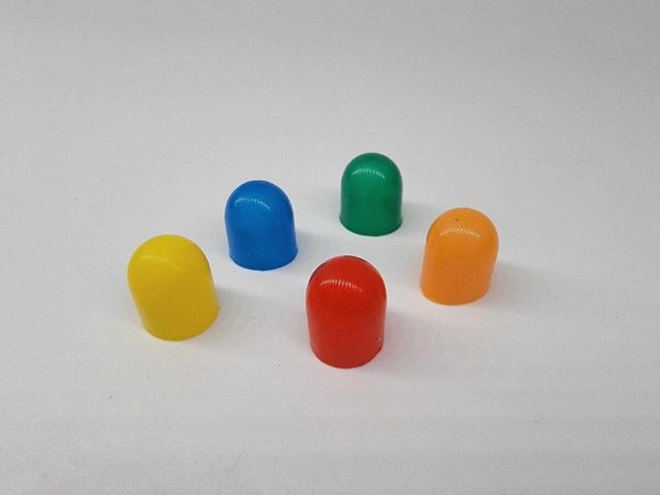 T10 10mm colored bulb caps