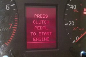 powered on view of a 1997-1999 Audi Instrument Cluster LCD Screen